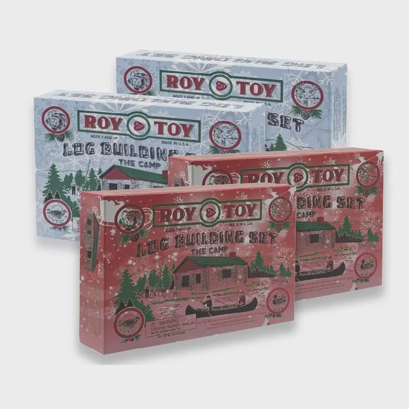 1930&#39;s Original Christmas Collection Log Building Set