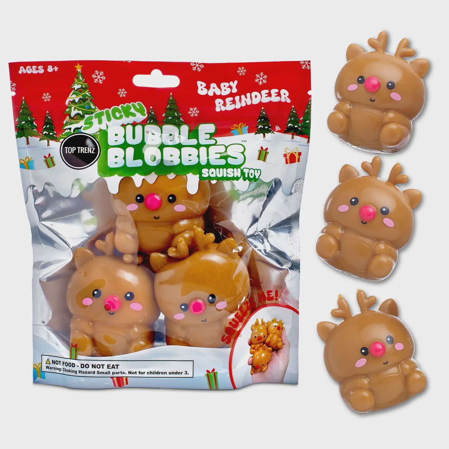 Sticky Bubble Blobbies - Reindeers