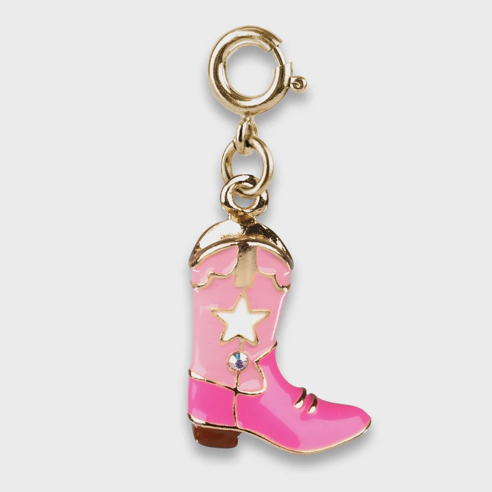 Gold Cowboy Boot Charm