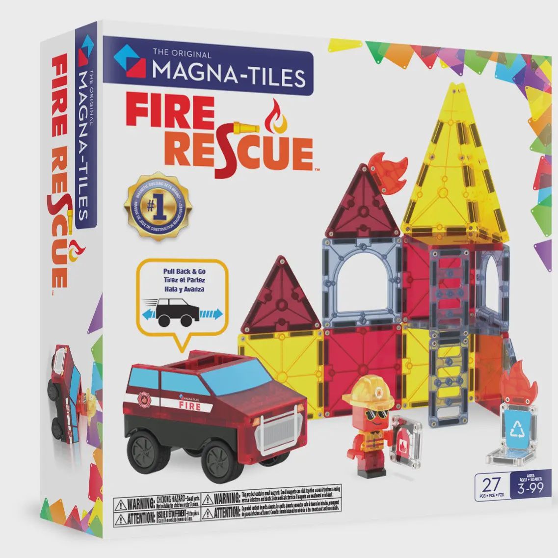Magna-Tiles Fire Rescue 27-Piece Set