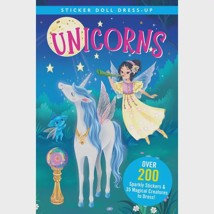 Unicorns Sticker Doll Dress-Up Book