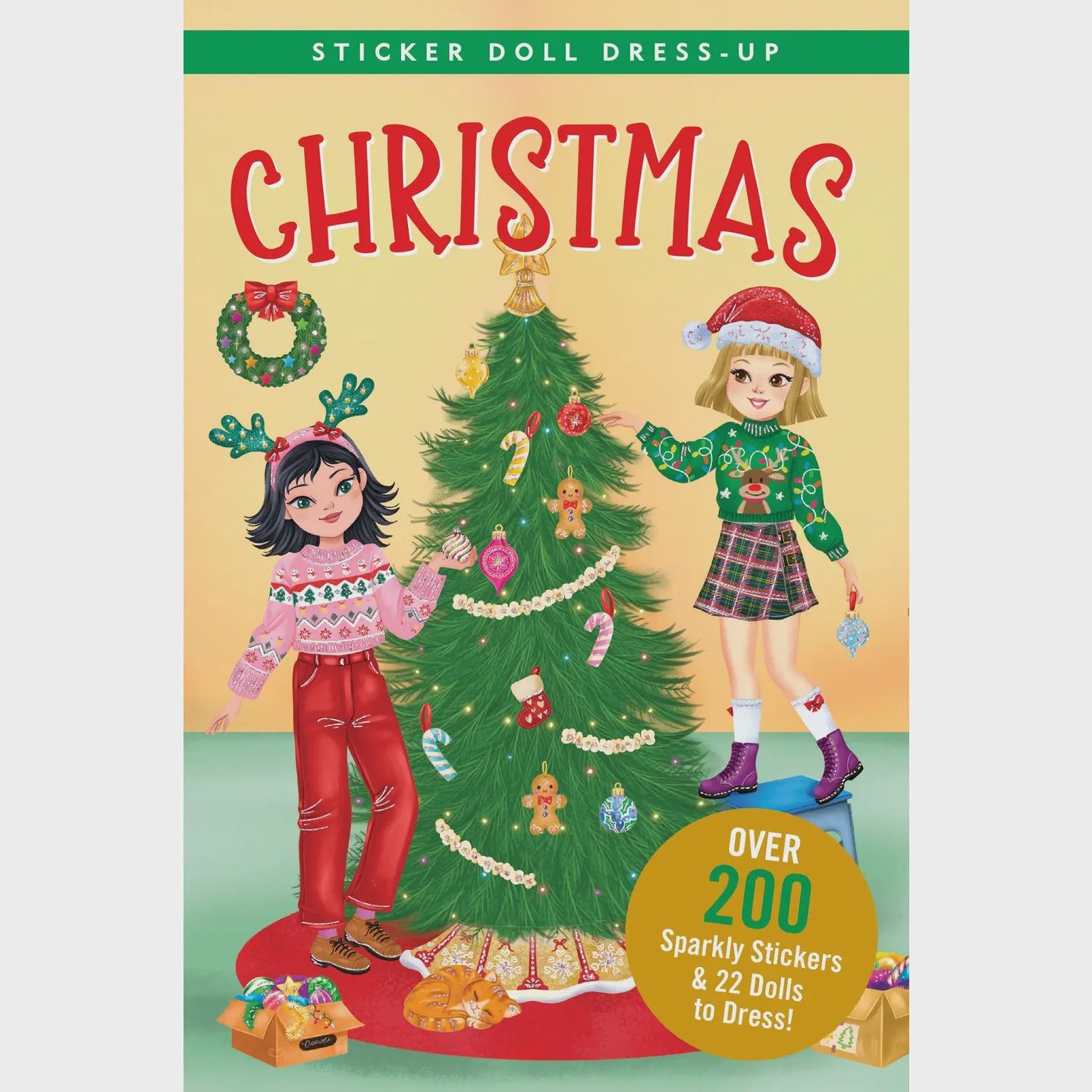 Christmas Sticker Doll Dress-Up Book