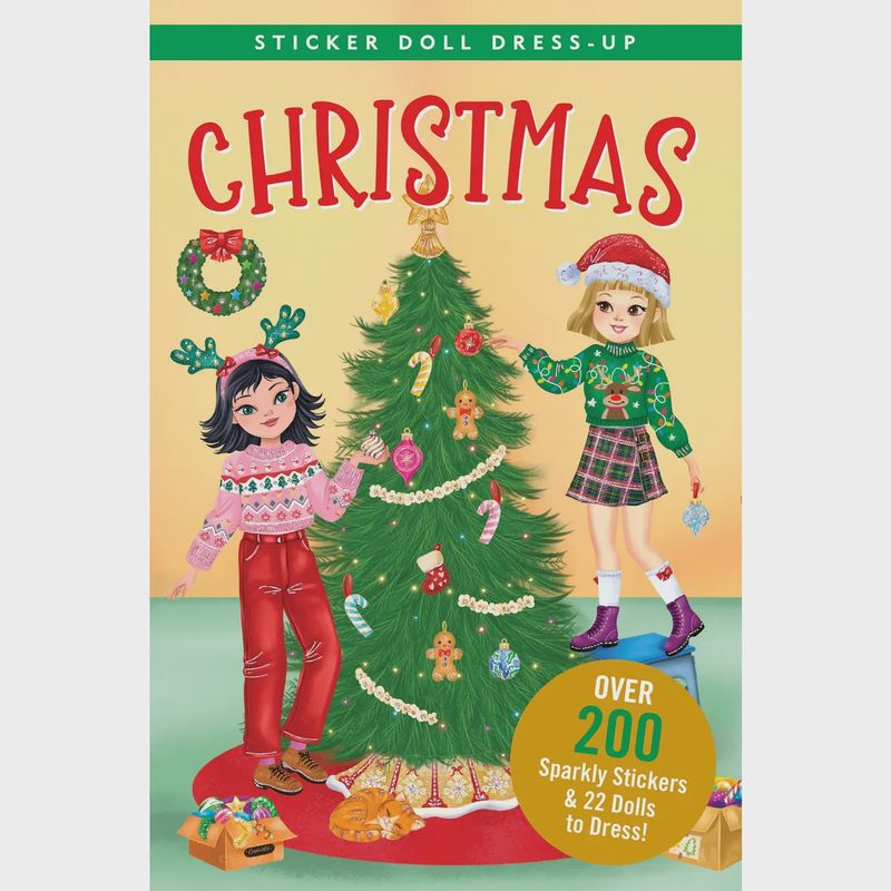 Christmas Sticker Doll Dress-Up Book