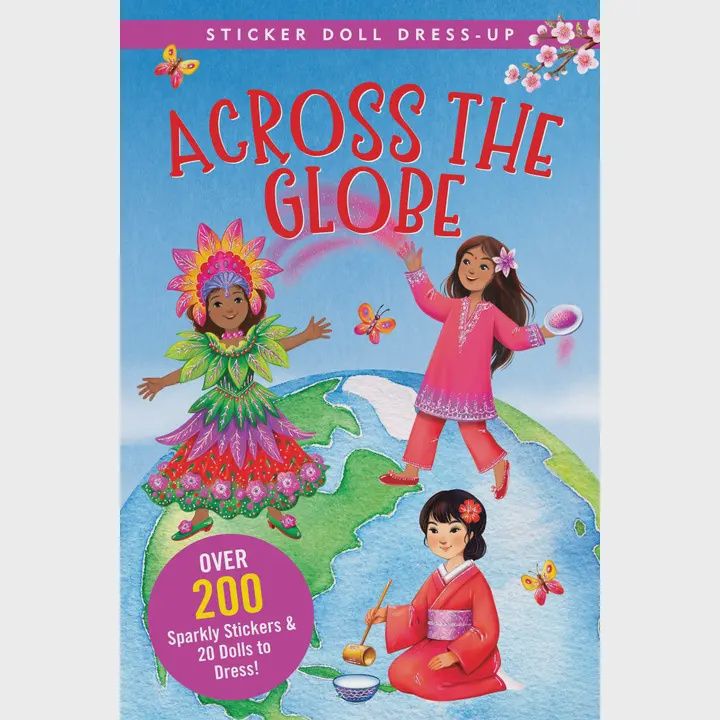 Across the Globe Sticker Doll Dress-Up Book