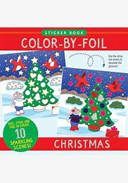 Color-By-Foil Sticker Book -- Christmas