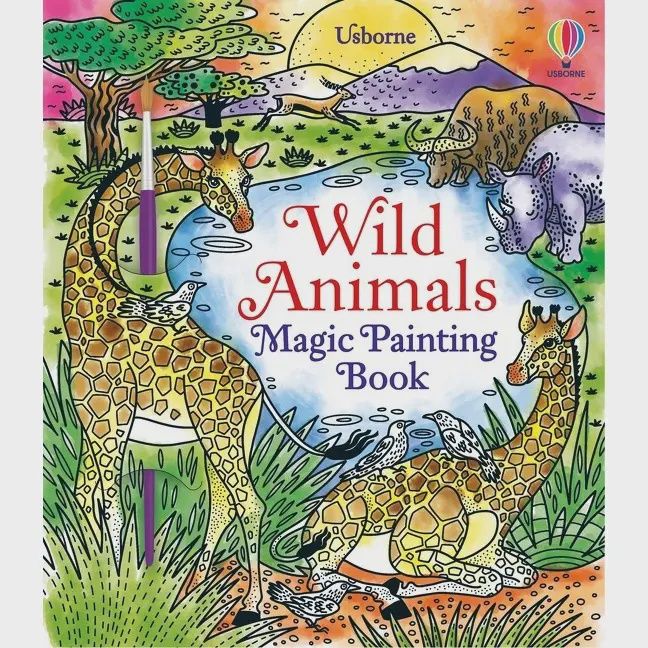 Wild Animals Magic Painting Book : Usborne
