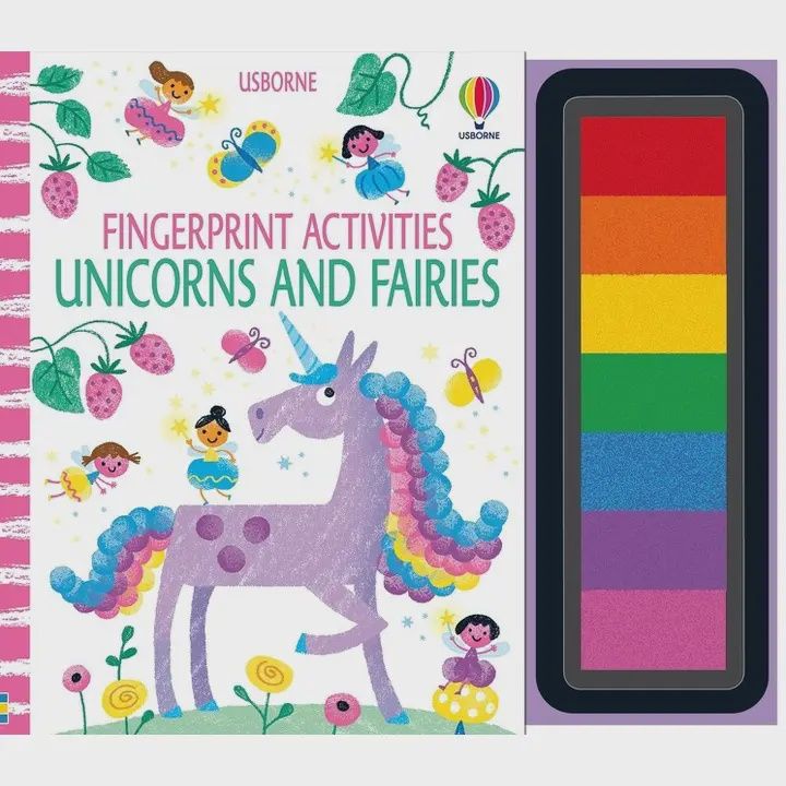 Fingerprint Activities Unicorns and Fairies : Usborne