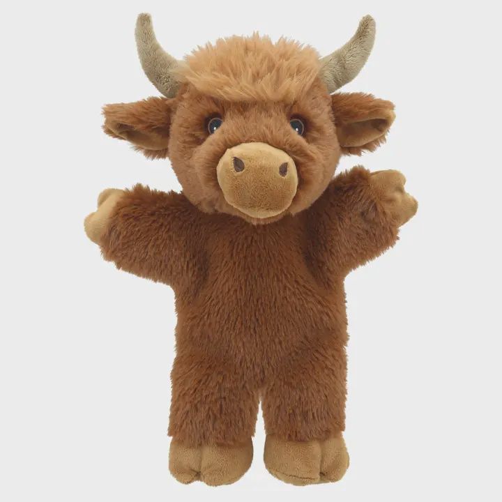 Eco Walking Hand Puppets - Cow (Highland)