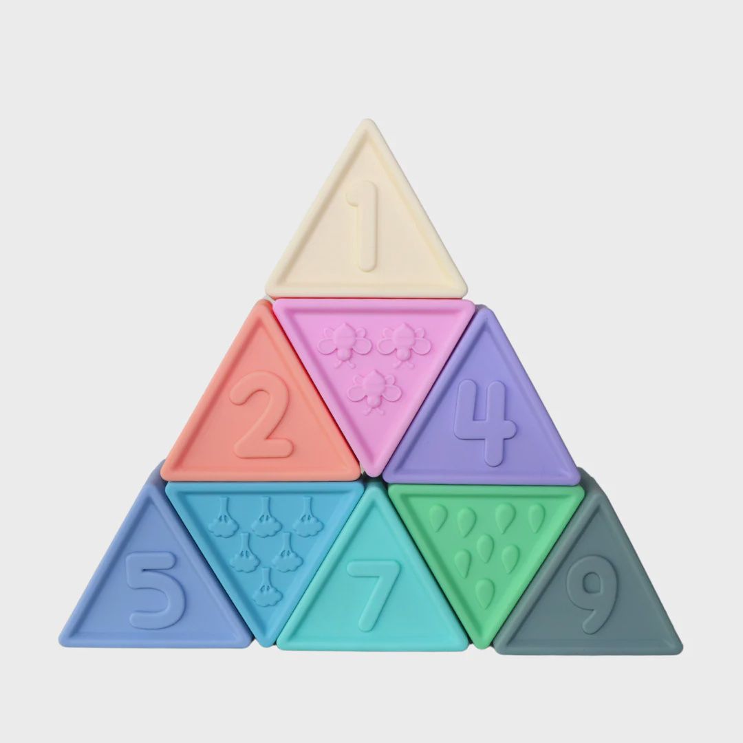Tri-Blox Teething Blocks- Pastel