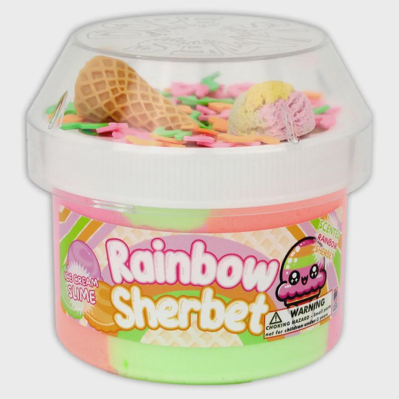 Rainbow Sherbet - Ice-Cream Textured Slime