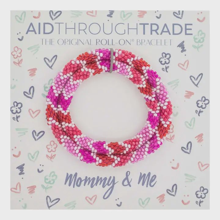Mommy &amp; Me Roll-On® Bracelets Cupid (Valentines) - Set of 2