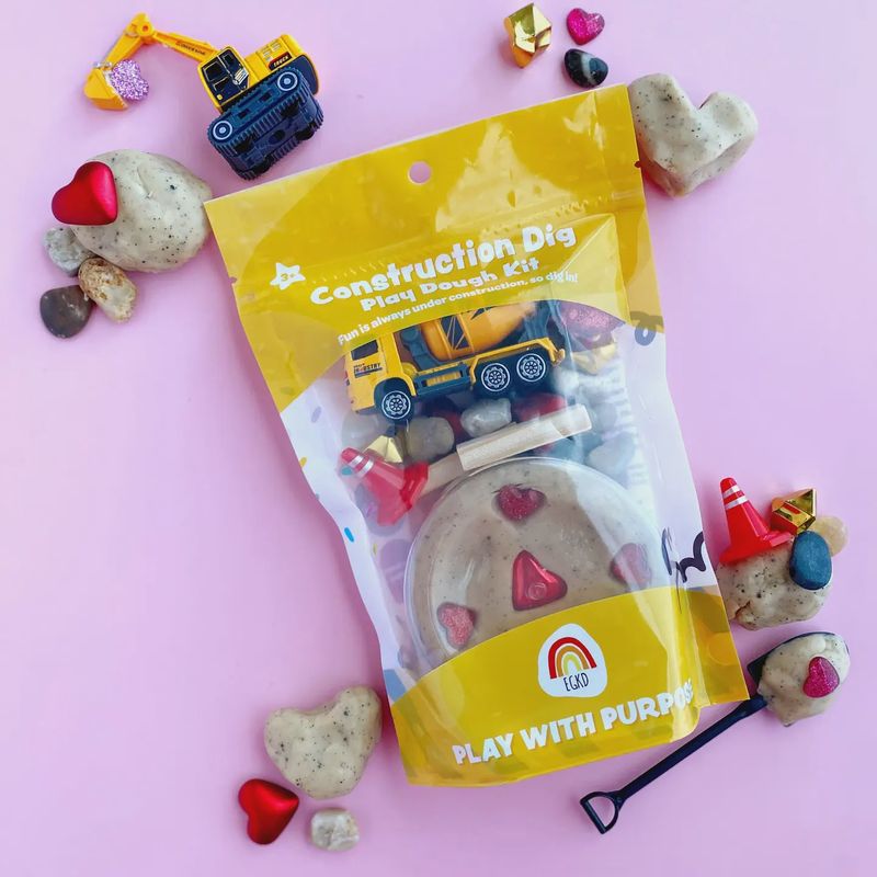 Valentine's "I Dig You" Construction Kiddough Play Kit