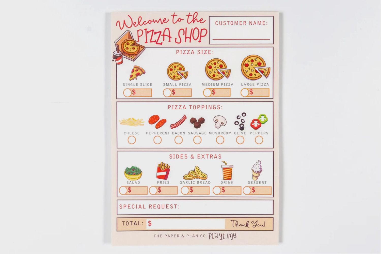 Pizza Shop Playtime Pad