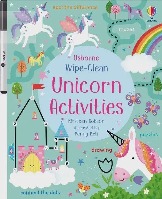 Wipe-Clean Unicorn Activities : Usborne