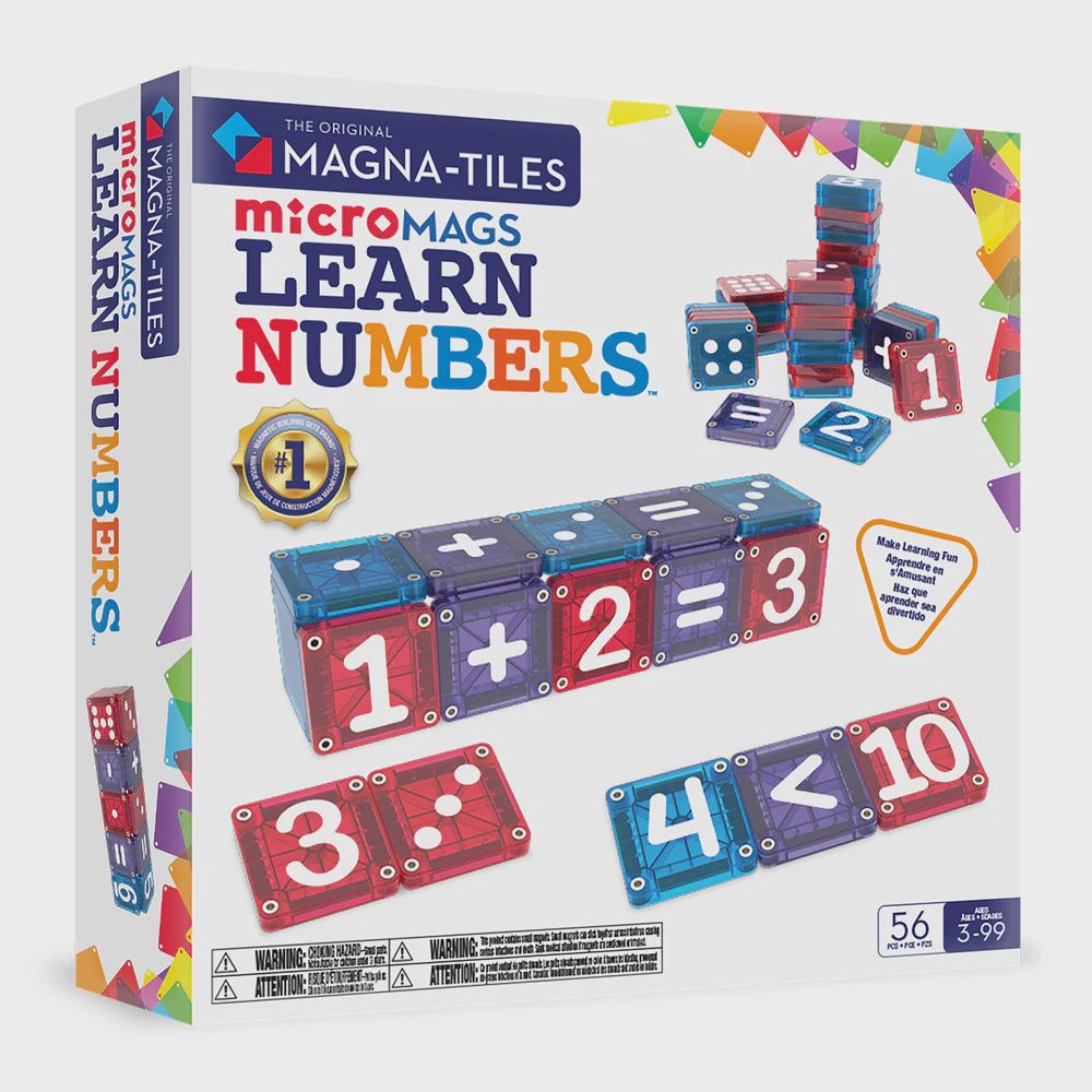 microMAGS   Learn   Numbers™   56   Piece   Set