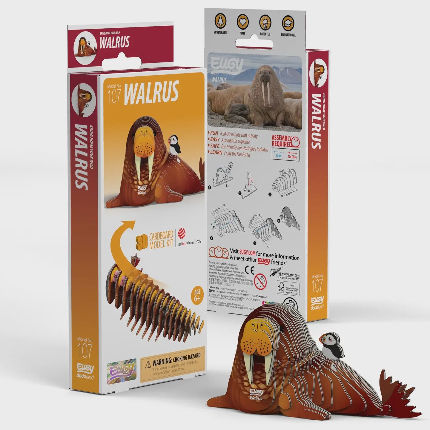Eugy Walrus 3D Puzzle