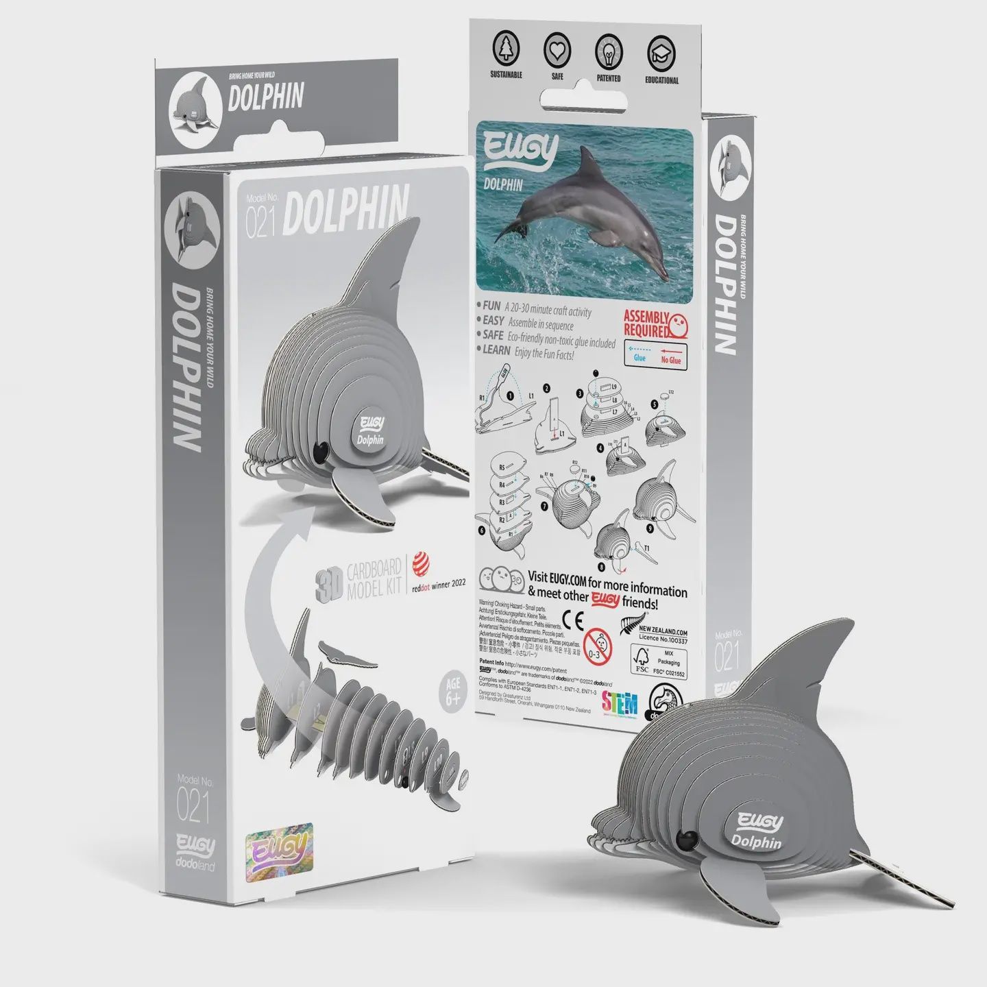 Eugy Dolphin 3D Puzzle