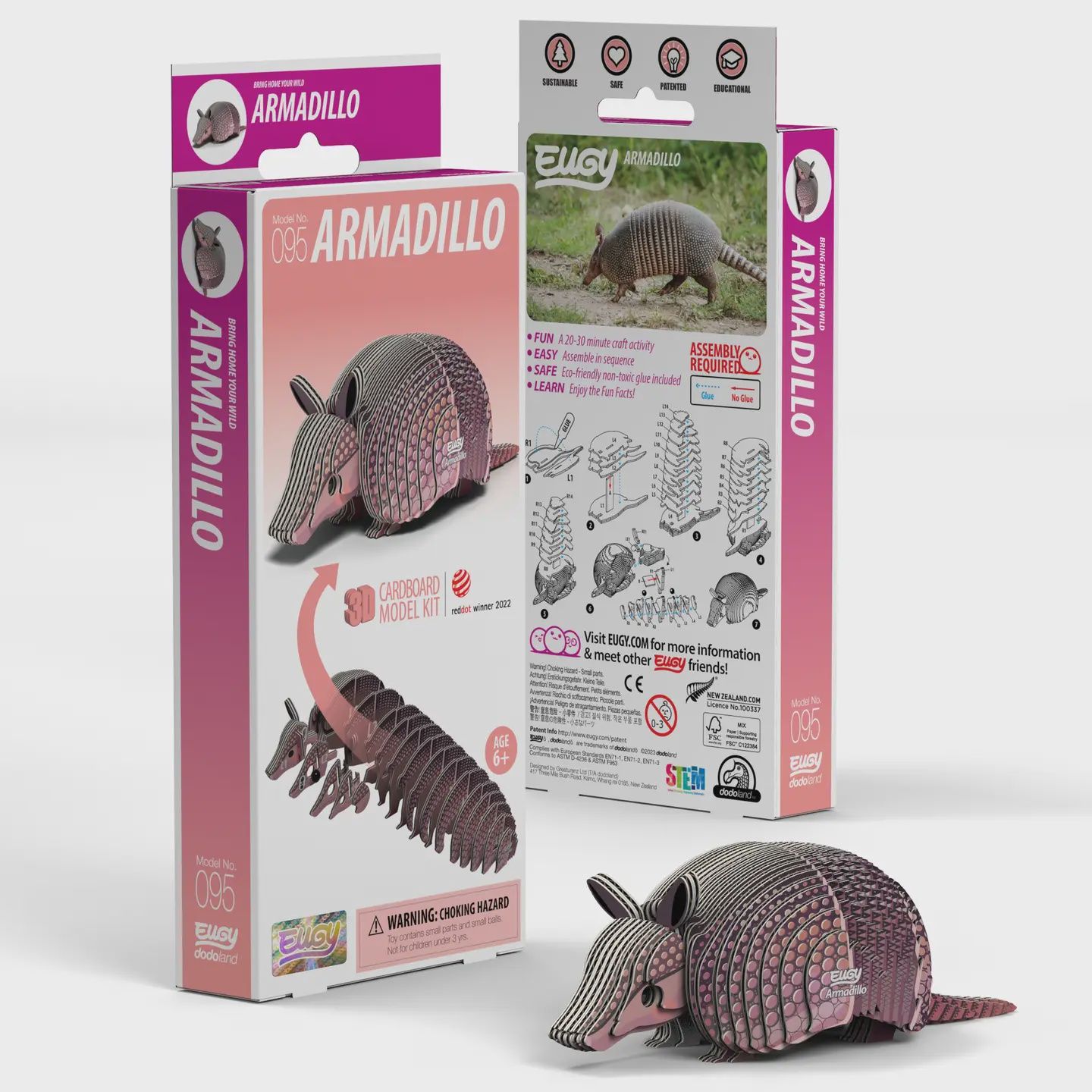 Eugy Armadillo 3D Puzzle