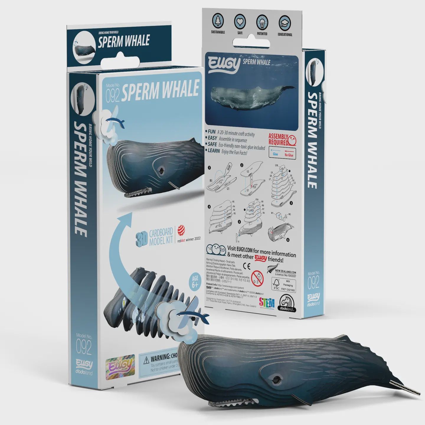 Eugy Sperm Whale 3D Puzzle