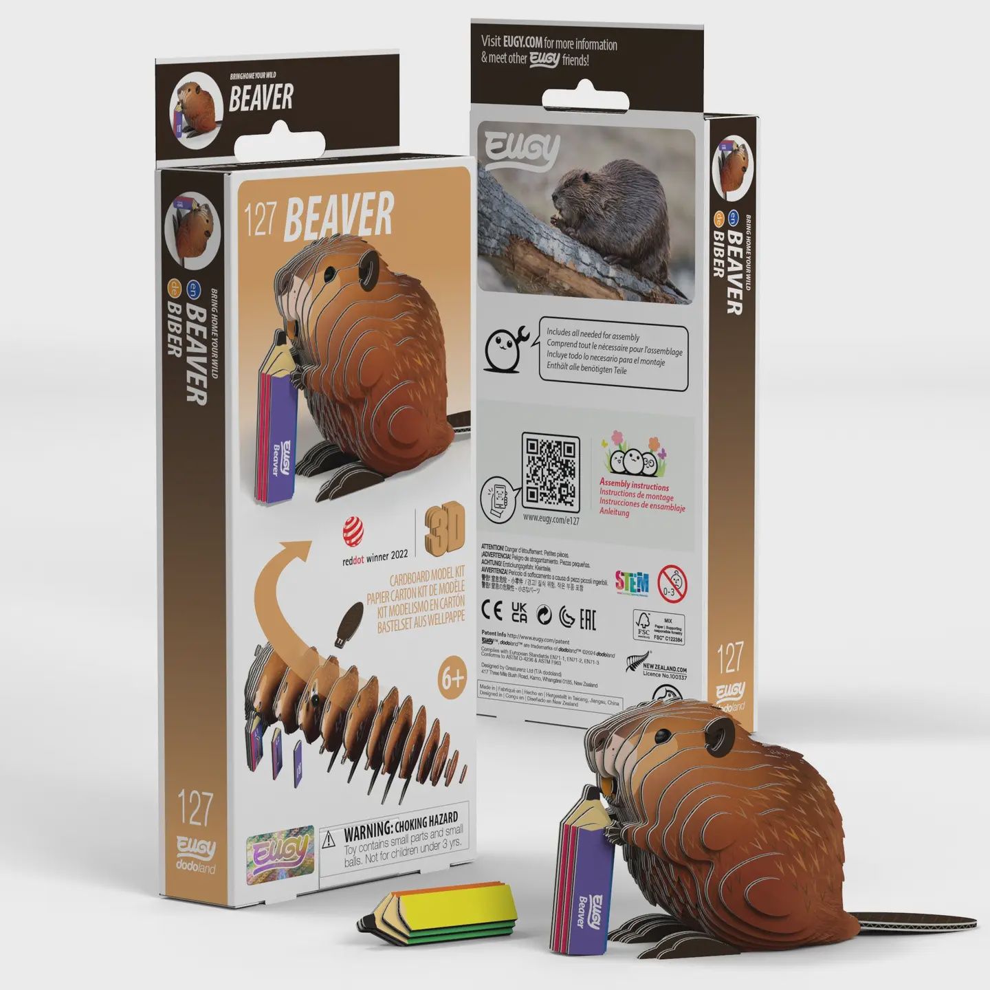Eugy Beaver 3D Puzzle