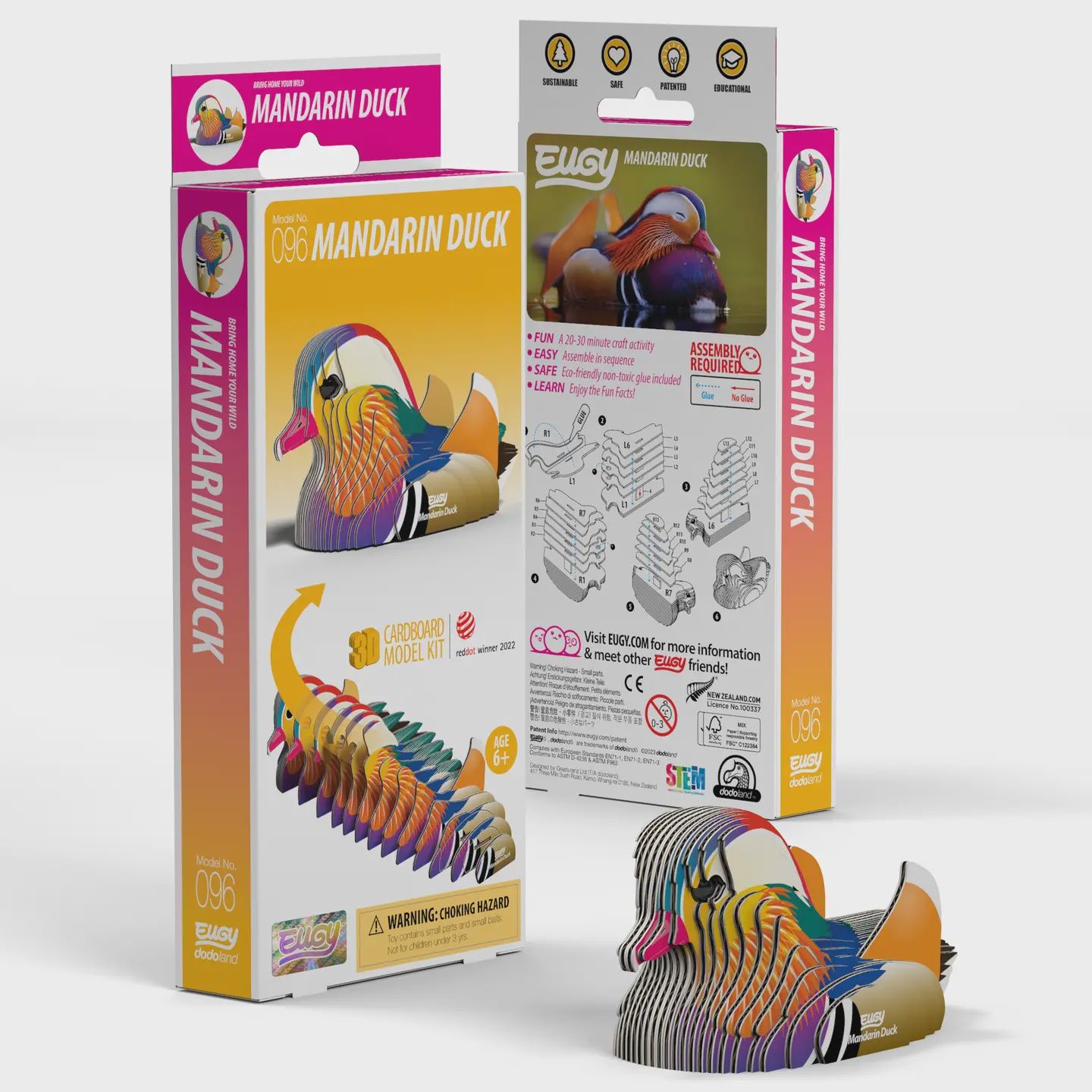 Eugy Mandarin Duck 3D Puzzle