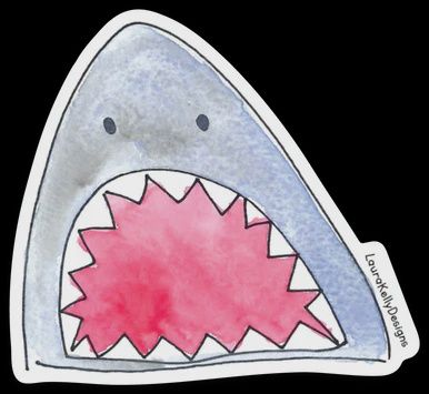 VINYL STICKER- SHARKFACE