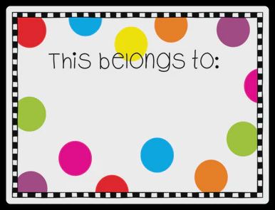 VINYL STICKER - BELONGS TO DOTS