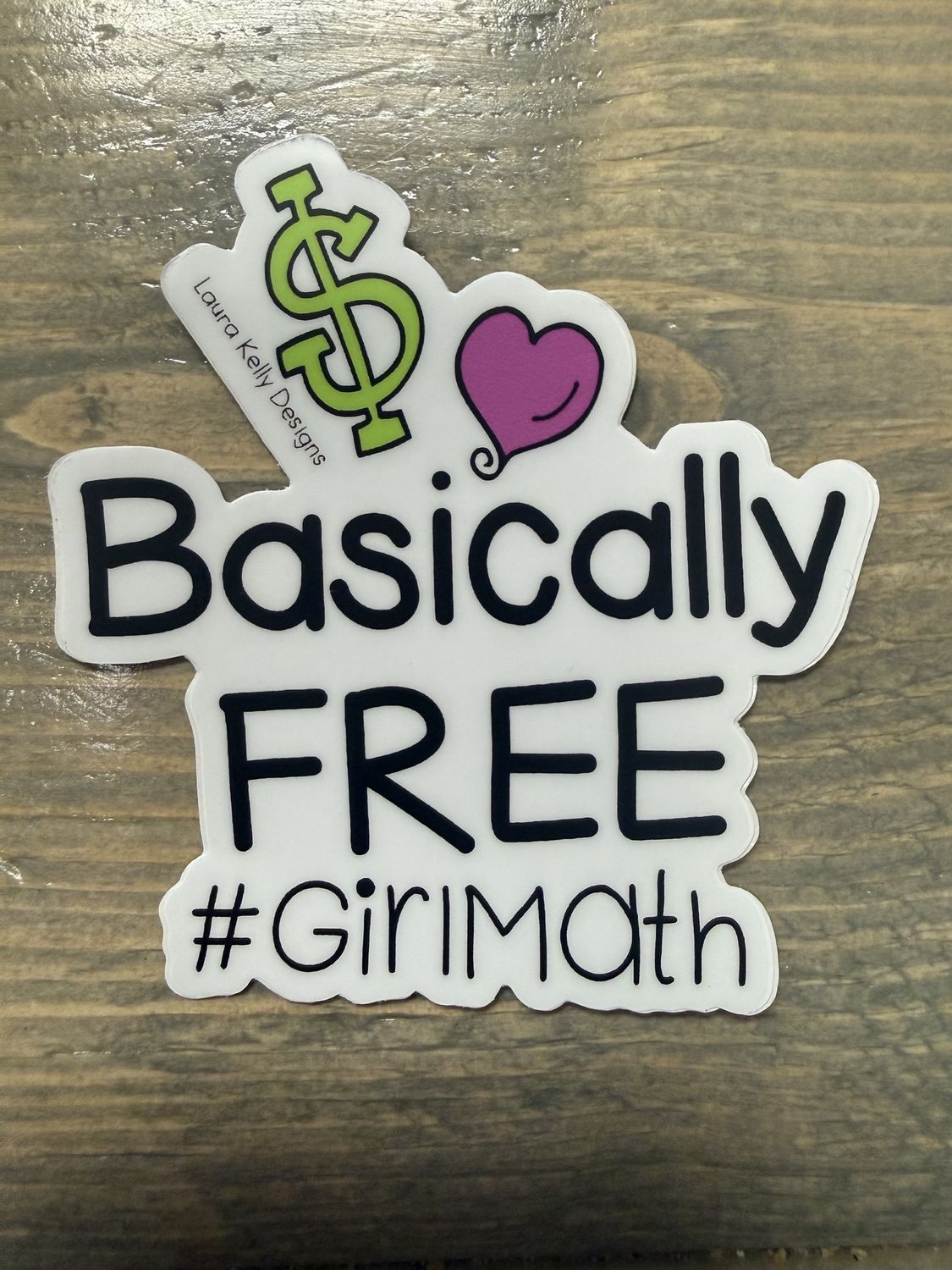 Girl Math- Vinyl Sticker