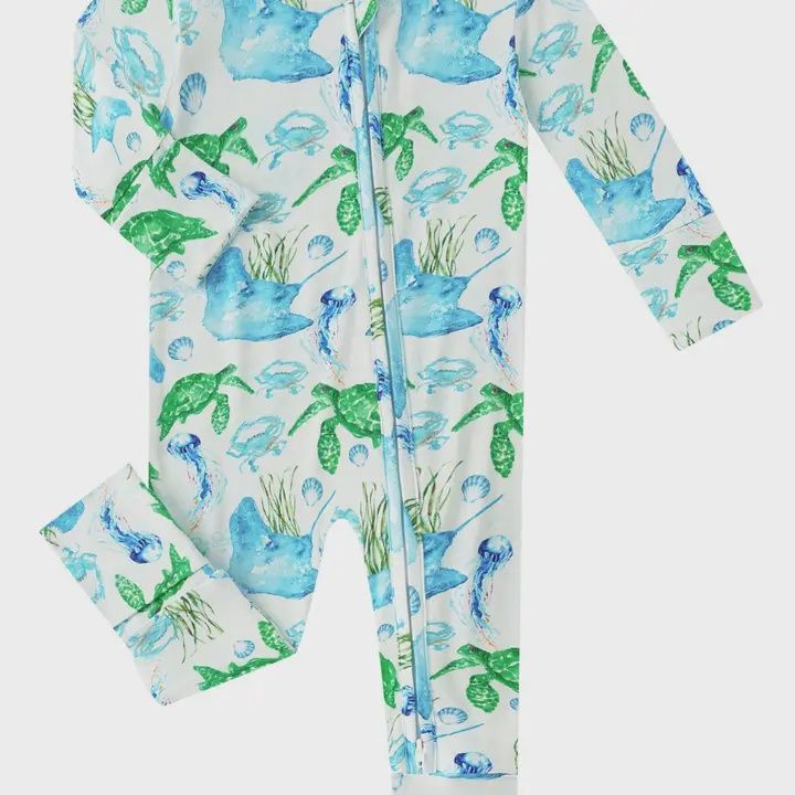 Sea Turtle Convertible Zippy Romper 18-24mo