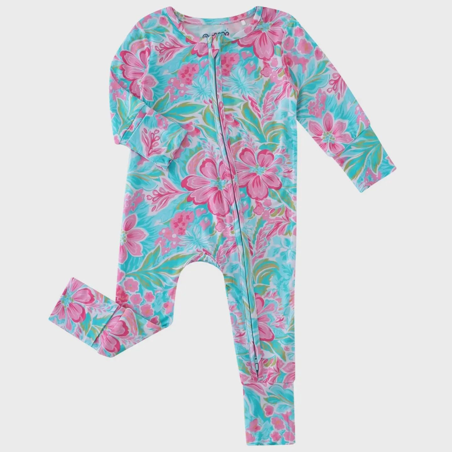 Summer Floral Bamboo Convertible Zippy Romper 18-24mo
