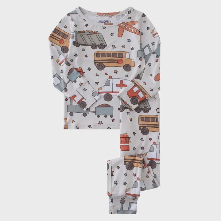 Vehicles 2 Piece Pj Set 18-24mo