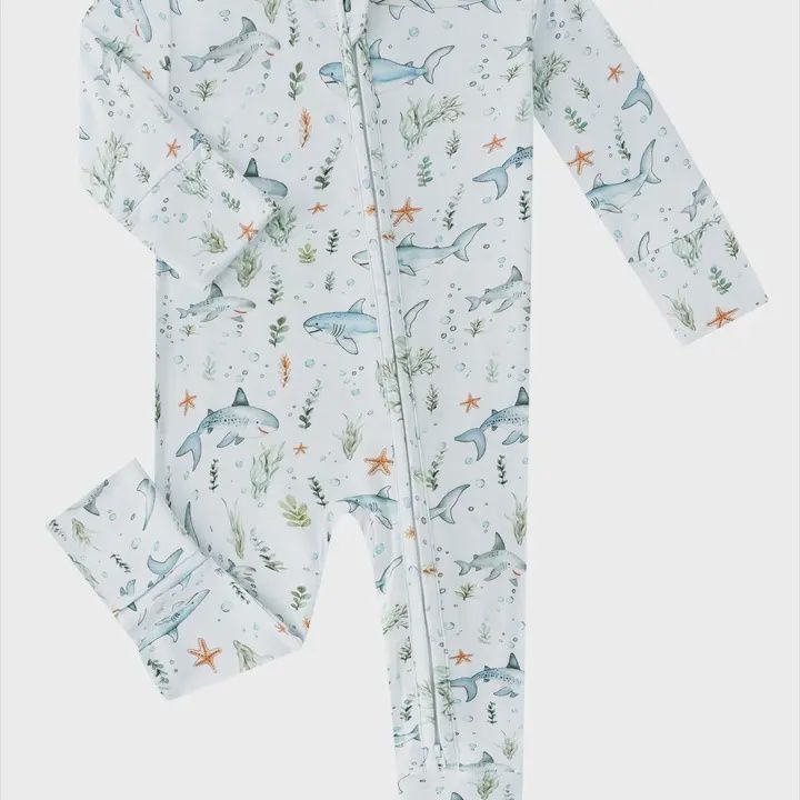 Shark Bamboo Zippy 12-18mo