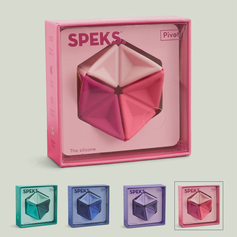 Pivot Silicone Flexagon- Magenta