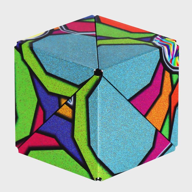Shashibo Stained Glass Magnetic Puzzle Cube Stem Steam Mesh