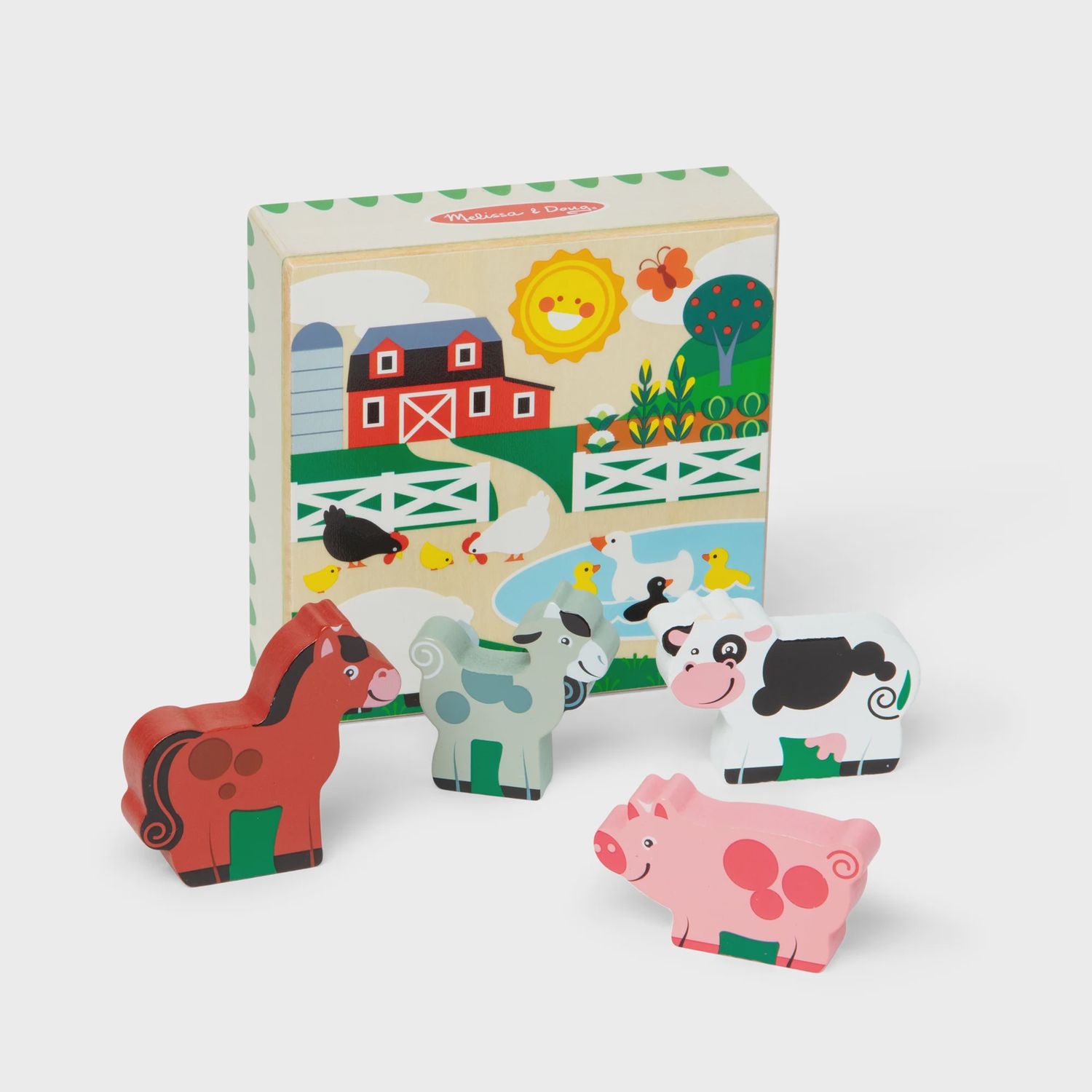 Wooden Animal Matching Farm