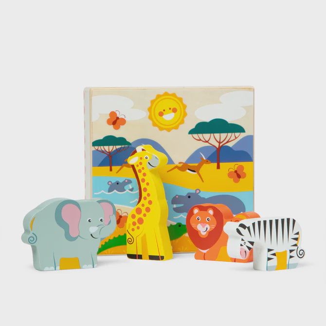 Wooden Animal Matching - Safari