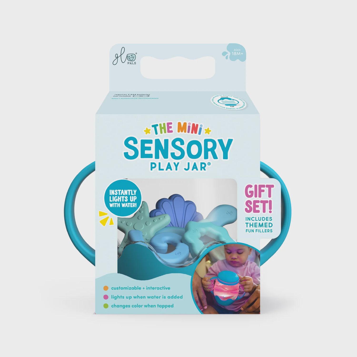 Mini Sensory Play Jar Gift Set - Blue