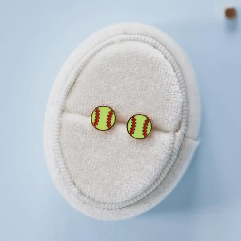 Softball Earrings