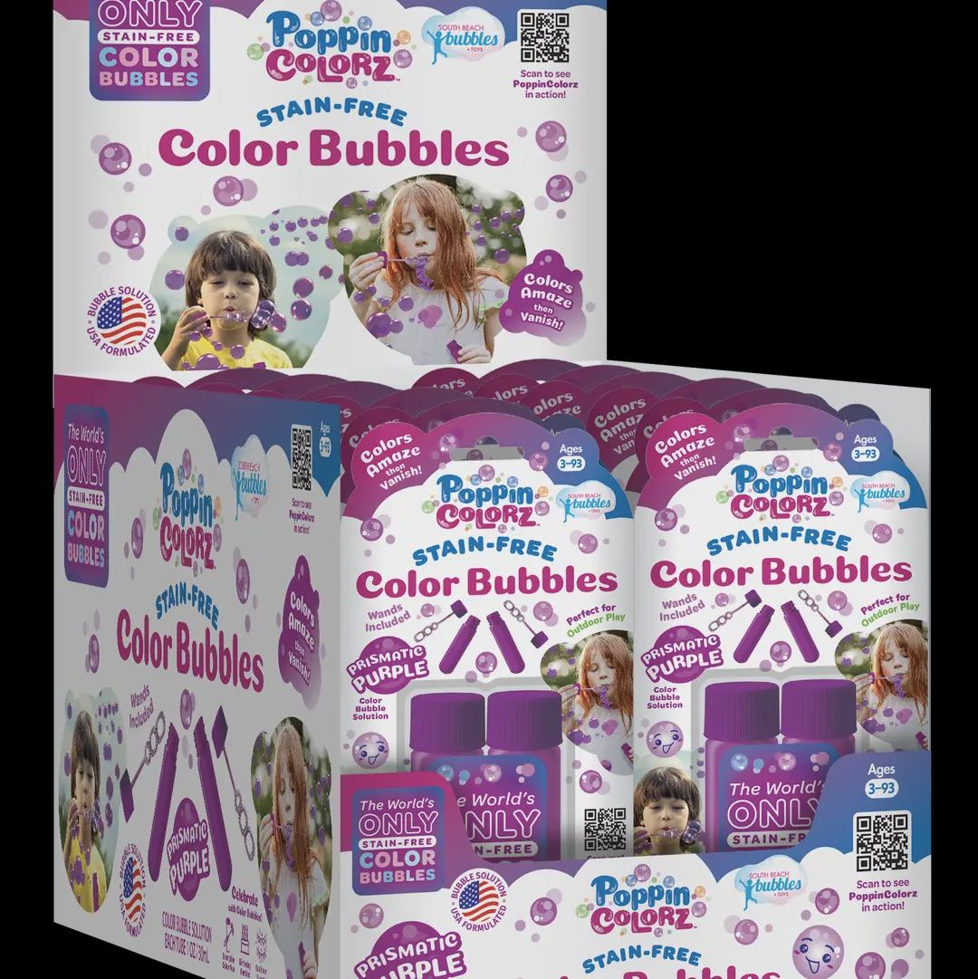 Poppincolorz 2-Pack Pink &amp; Blue Tubes