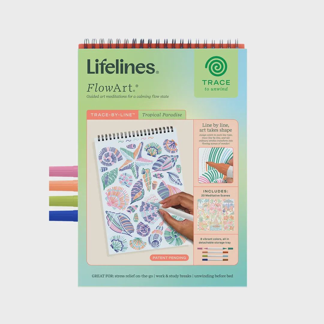 Flowart -Trace By Line Tropical Paradise