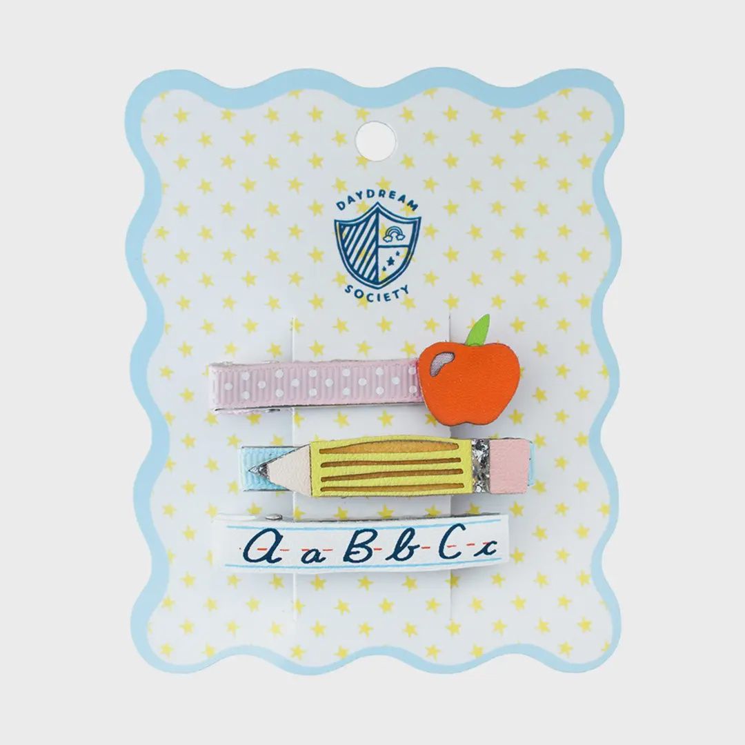 Smarty Pants Abc Hair Bar Clip Set