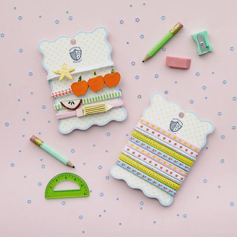 Smarty Pants Embellished Pack of 4 Hair Tie Set