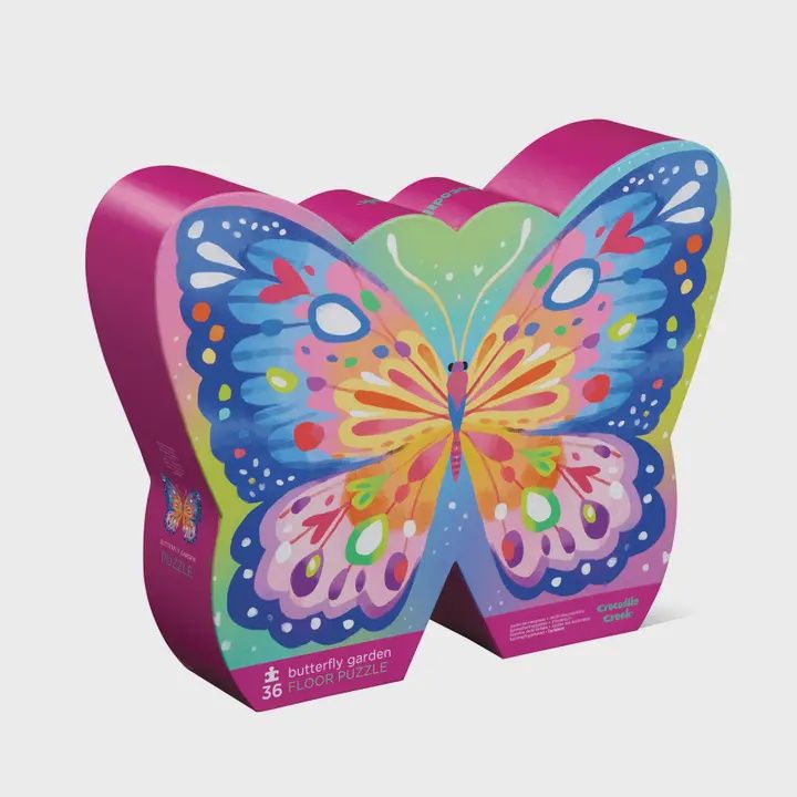 36-Piece Shaped Box Puzzle - Butterfly Garden