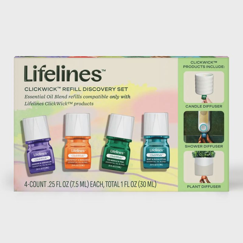 Clickwick™ Essential Oils Refills 4-pk Original Scents