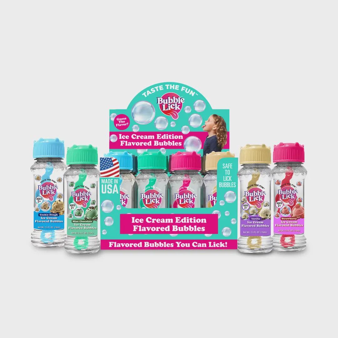 Bubblelick Ice Cream Edition - Flavored Bubbles