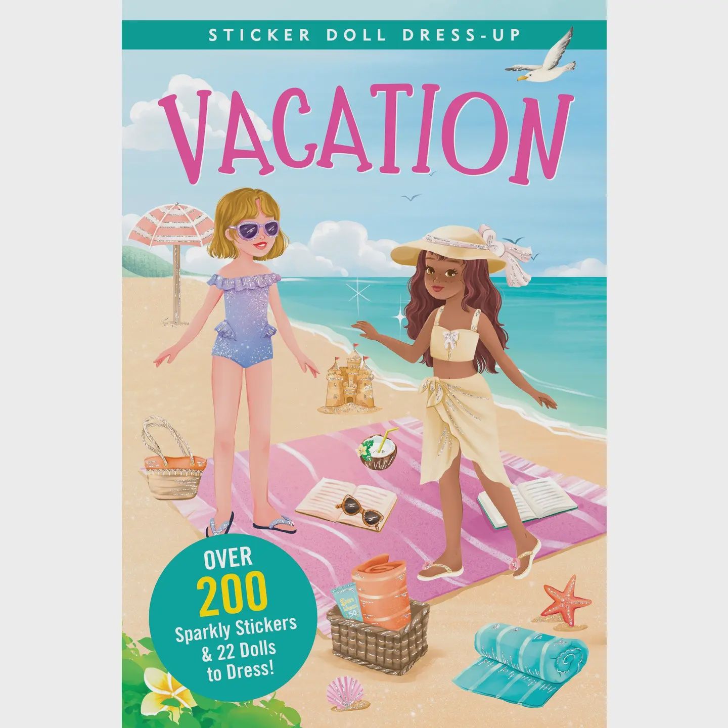 Vacation Sticker Doll Dress-Up Book
