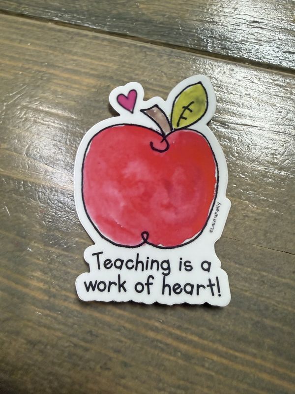 Teacher Apple Sticker