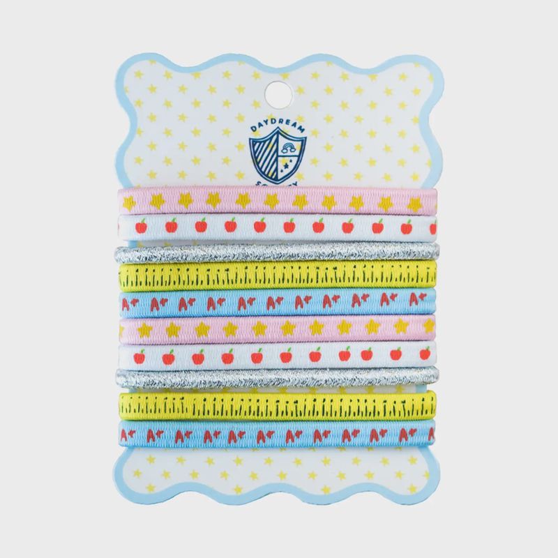 Smarty Pants Printed Pack of 10 Hair Tie Set