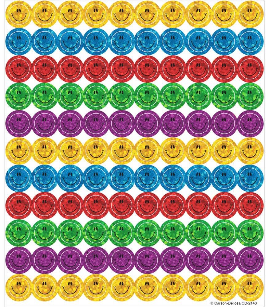 Smiley Faces, Multicolor Chart Seals