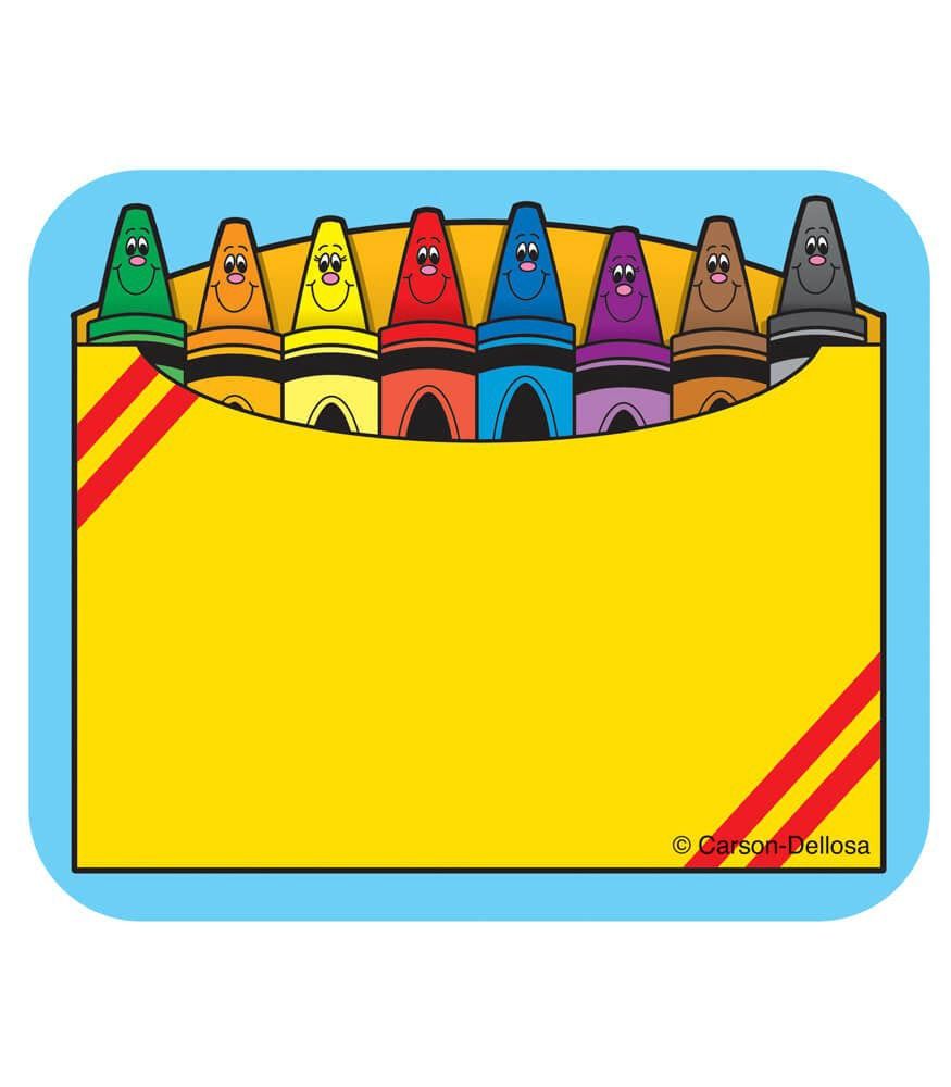 Crayon Box Name Tags